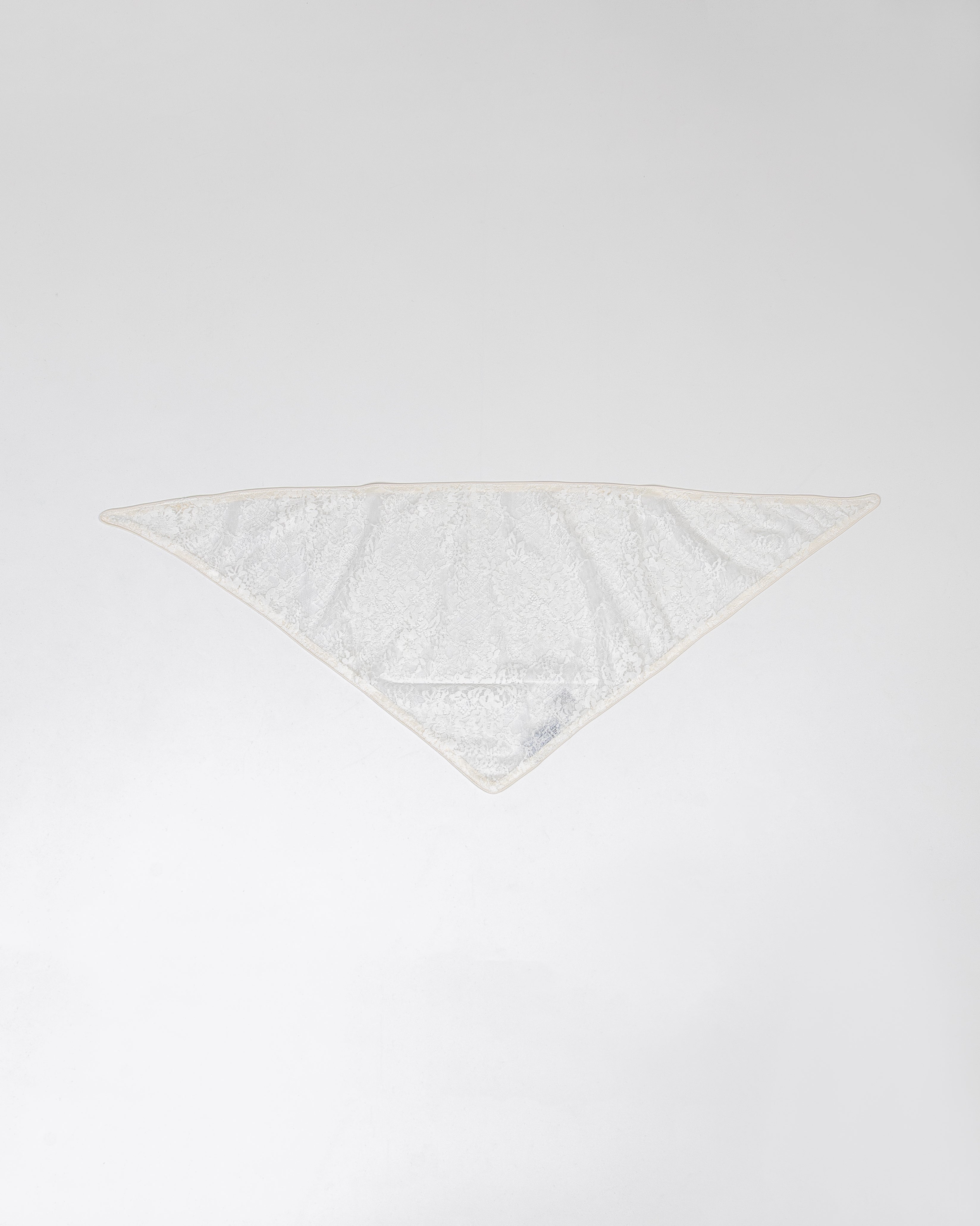 LAYAS - レイヤーズ OTHER LACE TRIANGLE SCARF - WHITE