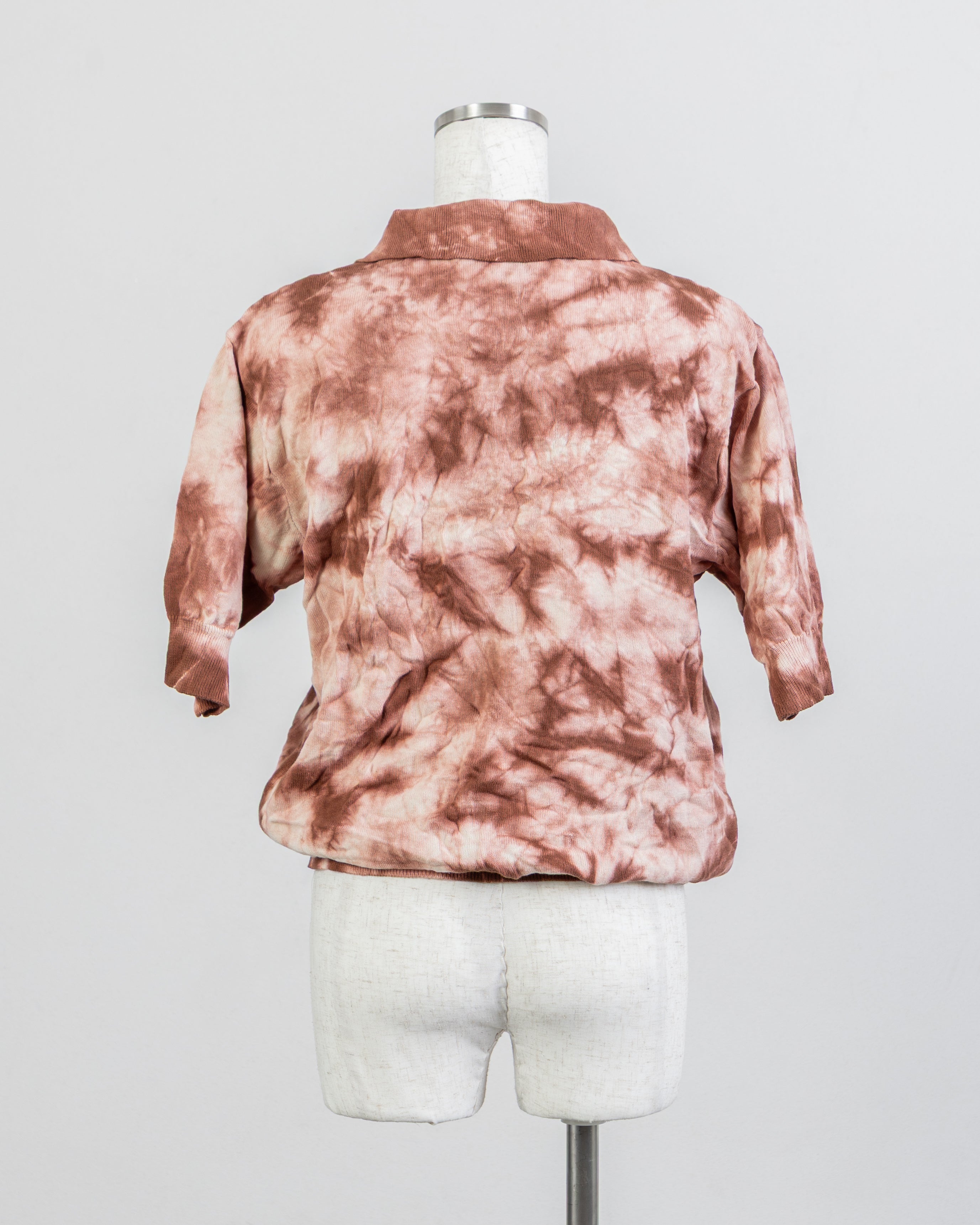 LAYAS - レイヤーズ TIE DYE POLO S/S - BROWN