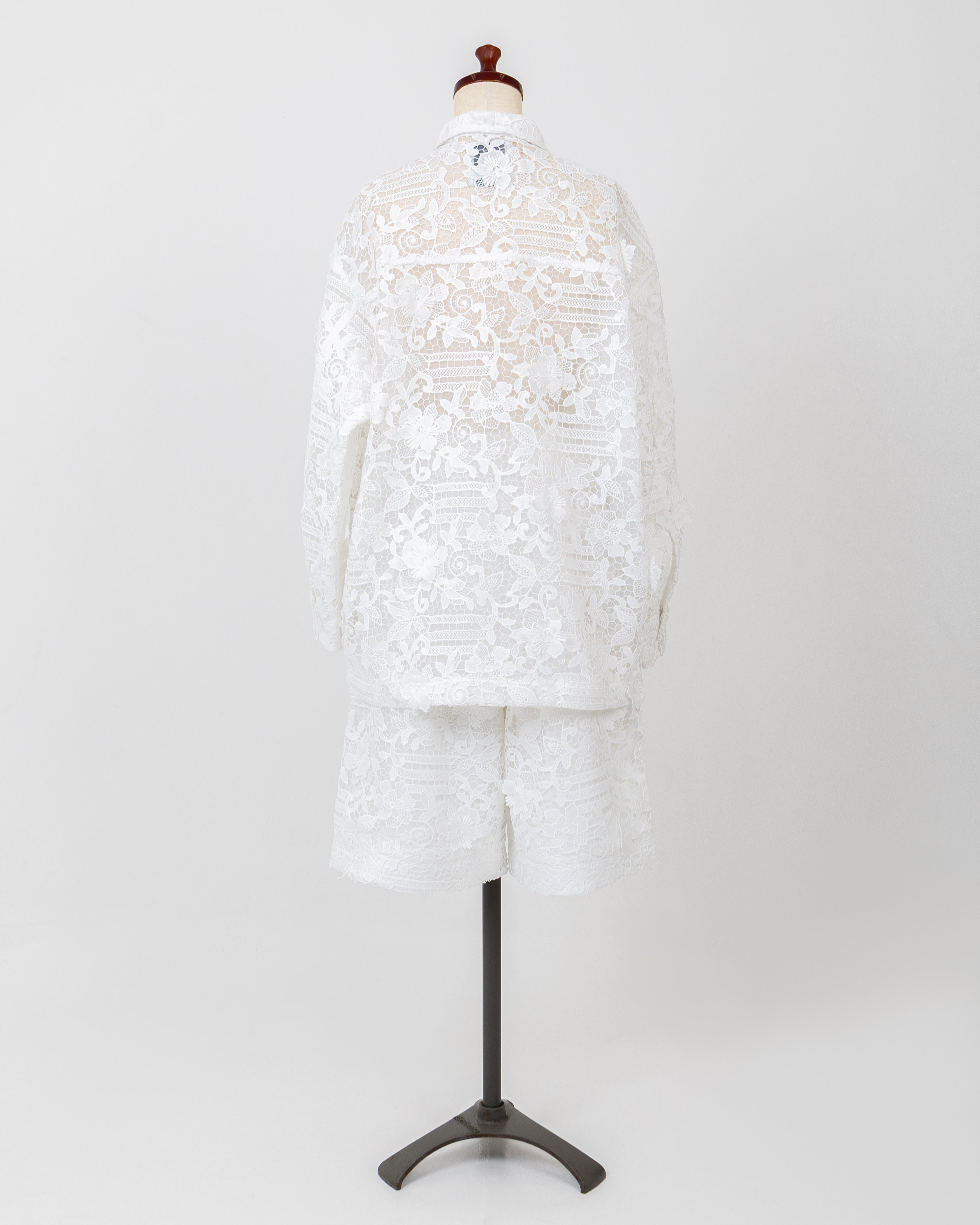 LAYAS - レイヤーズ OUTER LACE COVERALL - WHITE