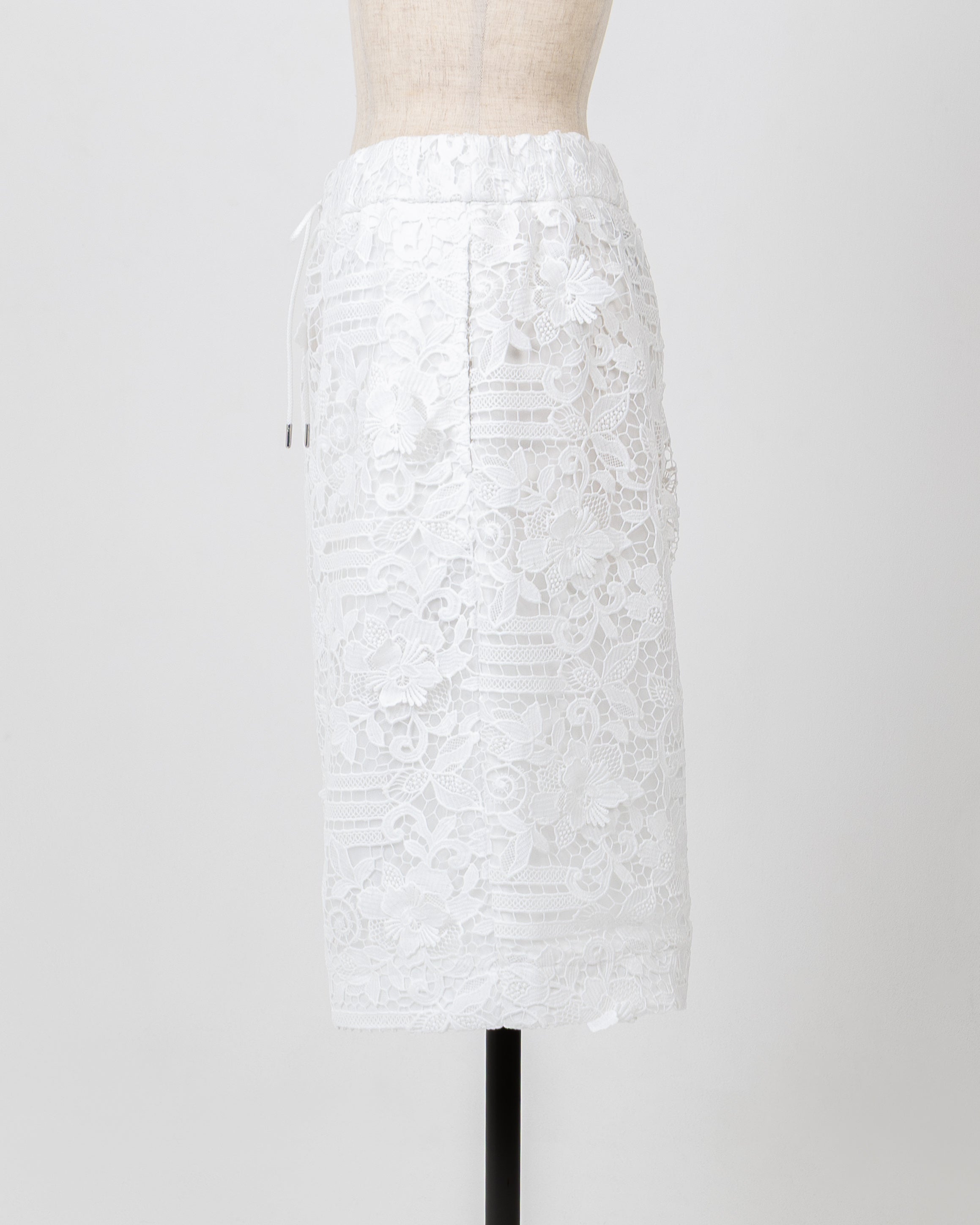 LAYAS - レイヤーズ BOTTOMS LACE SHORT PANT - WHITE
