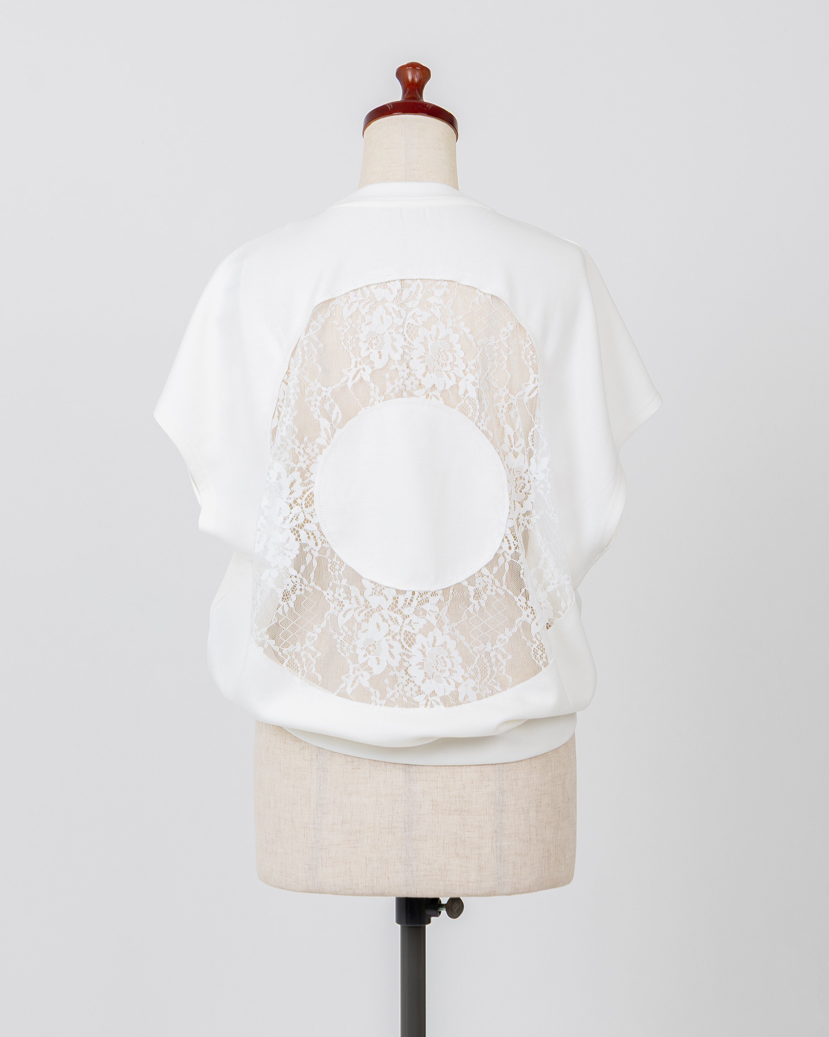 LAYAS - レイヤーズ TOPS BACK LACE N/S P/O - WHITE
