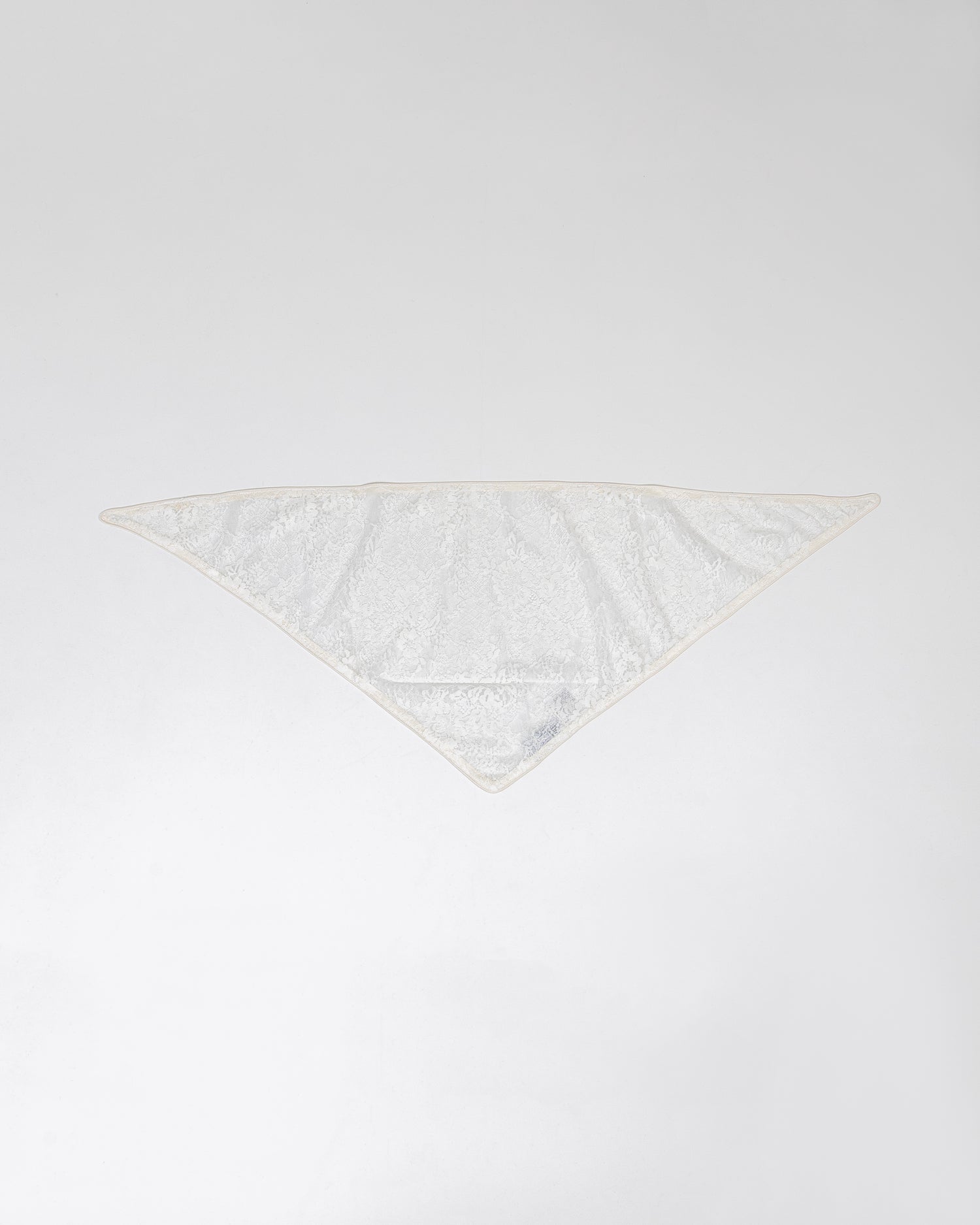 LAYAS - レイヤーズ OTHER LACE TRIANGLE SCARF - WHITE