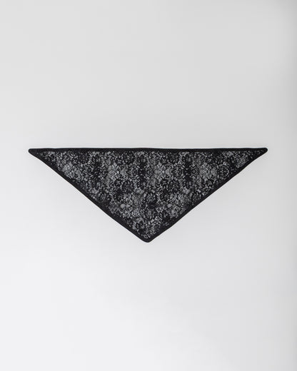 LAYAS - レイヤーズ OTHER LACE TRIANGLE SCARF - BLACK