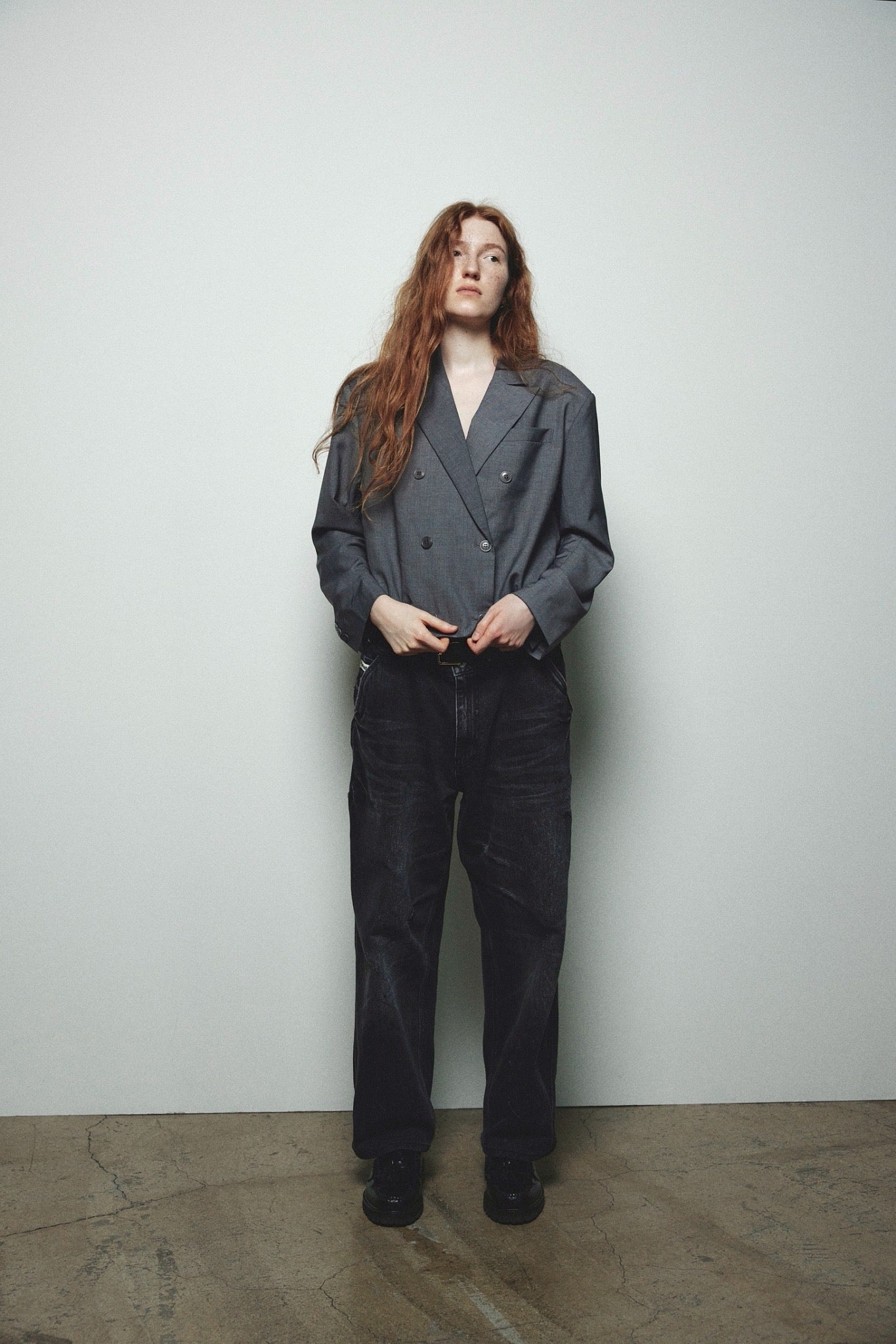 LAYAS - レイヤーズ OUTER DRESS BLOUSON JACKET - GRAY
