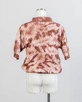 LAYAS - レイヤーズ TIE DYE POLO S/S - BROWN