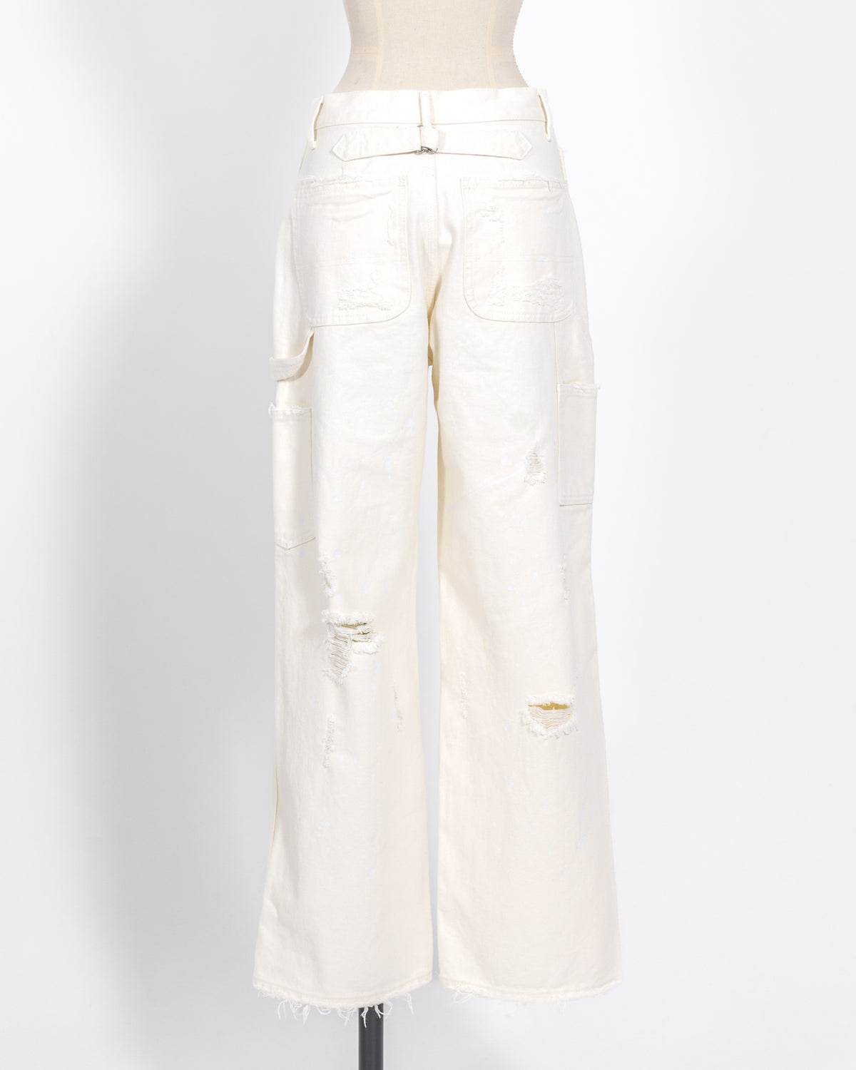株式会社EUREKA BOTTOMS DENIM DAMEGE PANT - WHITE
