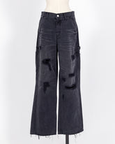 株式会社EUREKA BOTTOMS DENIM DAMEGE PANT - BLACK