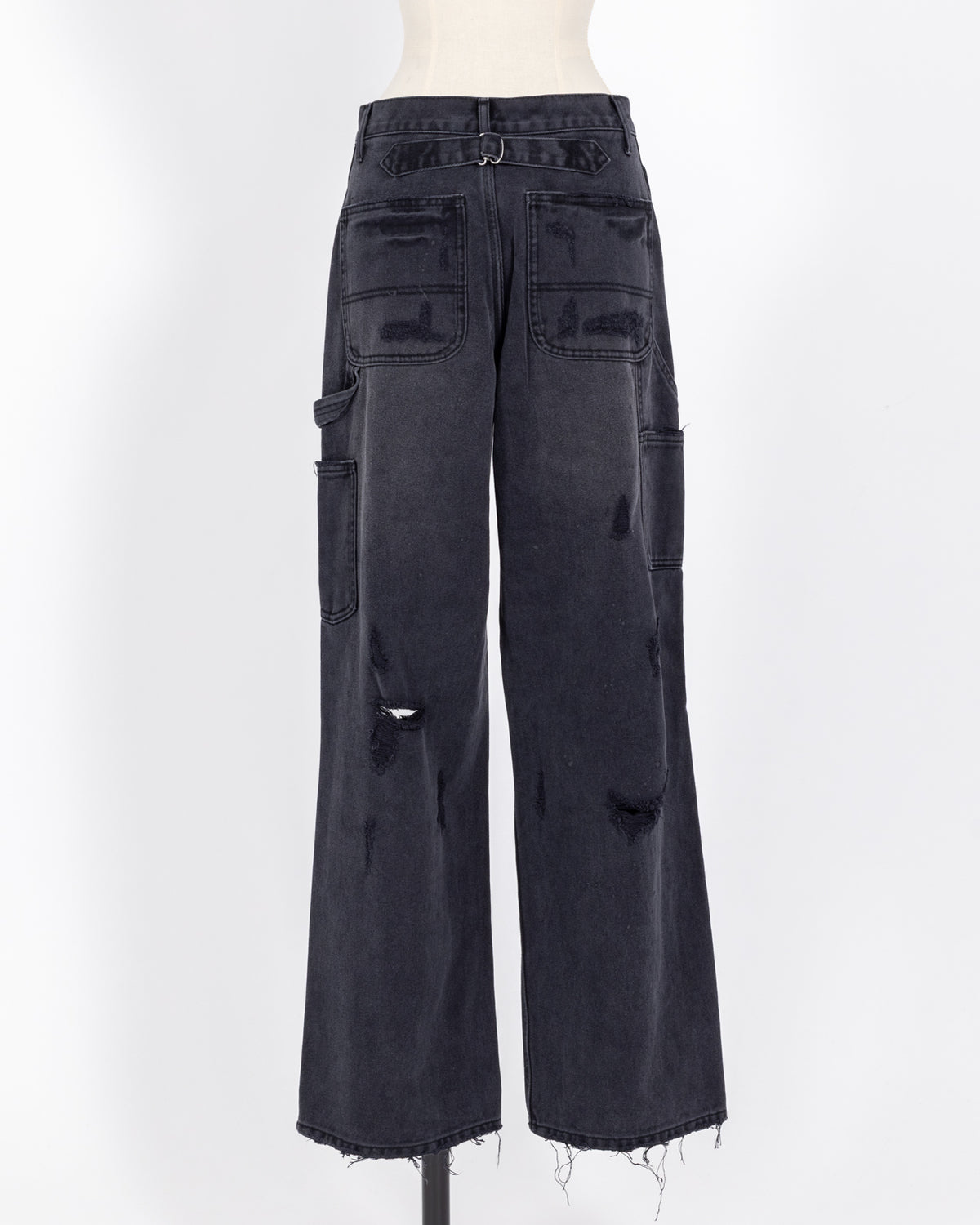 株式会社EUREKA BOTTOMS DENIM DAMEGE PANT - BLACK