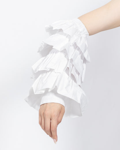 株式会社EUREKA OTHER RUFFLED SLVES ACCE - WHITE
