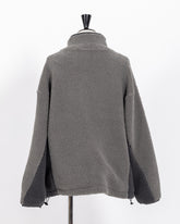 株式会社EUREKA TOPS FLEECE HALF ZIP TOP - GRAY