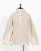 株式会社EUREKA TOPS FLEECE HALF ZIP TOP - BEIGE