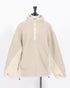 株式会社EUREKA TOPS FLEECE HALF ZIP TOP - BEIGE