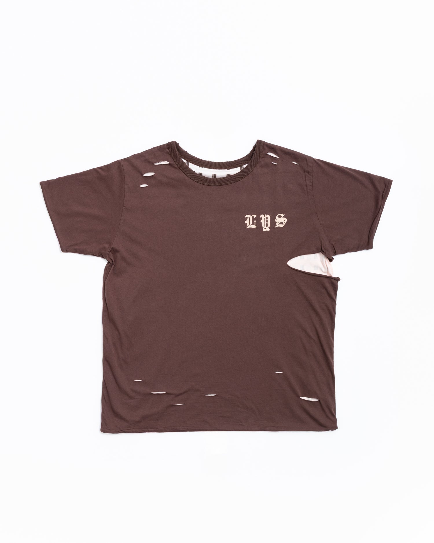 LAYAS - レイヤーズ TOPS REVERSIBLE PRINT TEE F BROWN×BEIGE