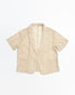 LAYAS - レイヤーズ SHIRT LACE SHORT SLV JACKET F BEIGE