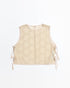 LAYAS - レイヤーズ SHIRT LACE SIDE RIBBON VEST F BEIGE