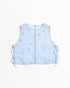 LAYAS - レイヤーズ SHIRT ORGANDY SIDE RIBBON VEST F SAX
