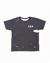 LAYAS - レイヤーズ TOPS REVERSIBLE PRINT TEE F GRAY×LIGHT GRAY