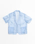 LAYAS - レイヤーズ SHIRT ORGANDY SHORT SLV JACKET F SAX