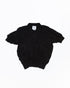 LAYAS - レイヤーズ TOPS WASH POLO KNIT F BLACK