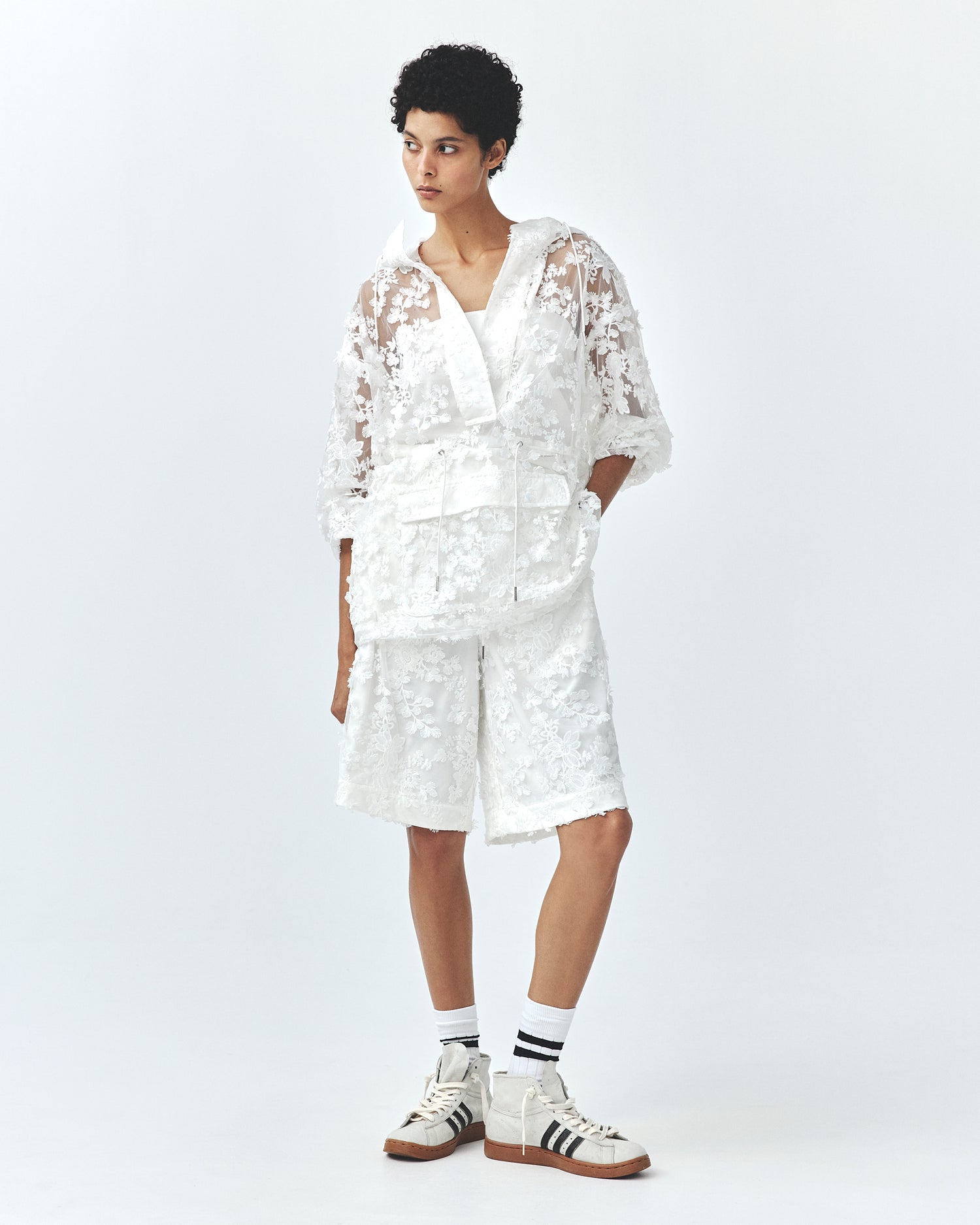 LAYAS - レイヤーズ OUTER JACQUARD LACE ANORAK
