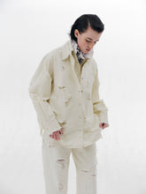 株式会社EUREKA BOTTOMS DENIM DAMEGE PANT - WHITE