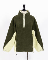 株式会社EUREKA TOPS FLEECE HALF ZIP TOP - KHAKI