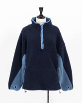 株式会社EUREKA TOPS FLEECE HALF ZIP TOP - NAVY