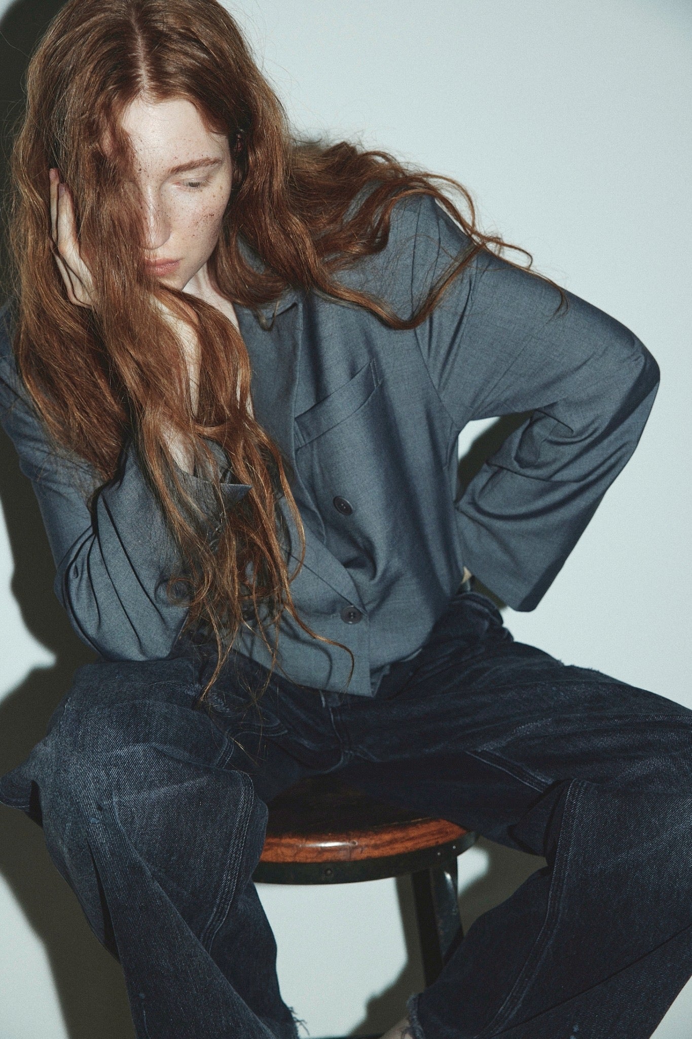 LAYAS - レイヤーズ OUTER DRESS BLOUSON JACKET - GRAY