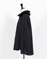 株式会社EUREKA SHIRT RUFFLED SHIRT - BLACK