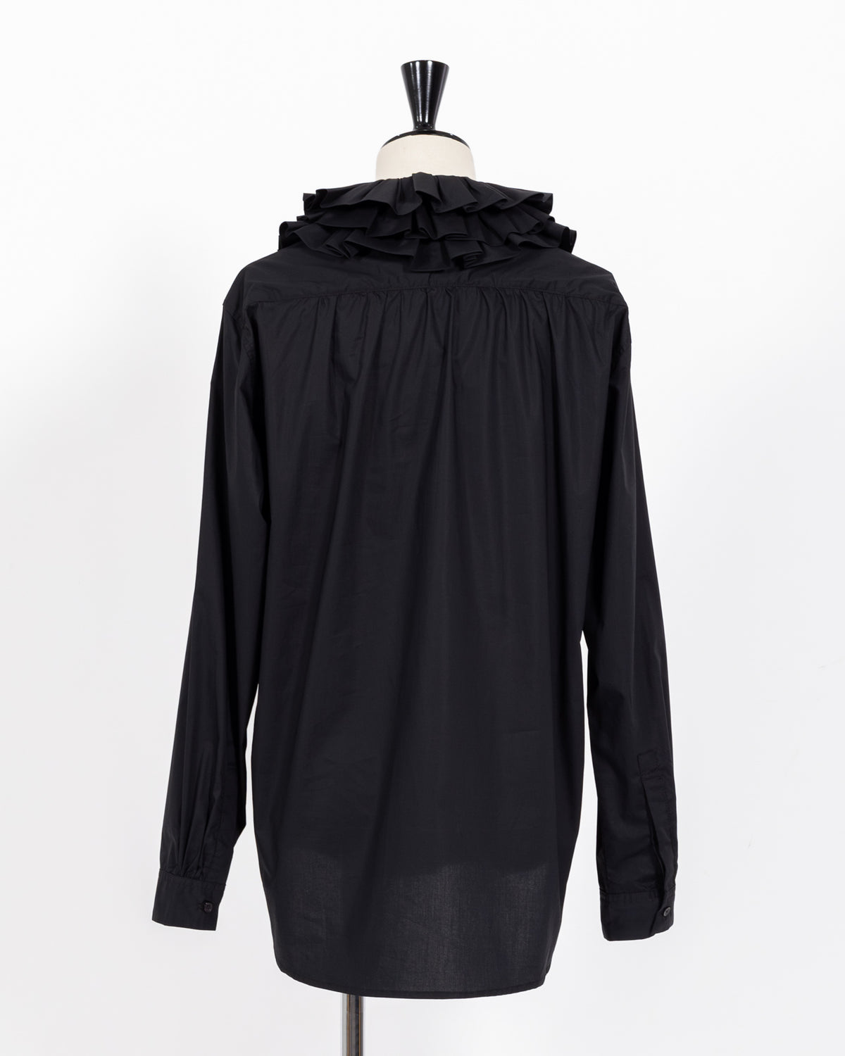 株式会社EUREKA SHIRT RUFFLED SHIRT - BLACK