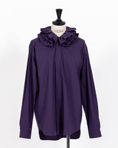 株式会社EUREKA SHIRT RUFFLED SHIRT - PURPLE