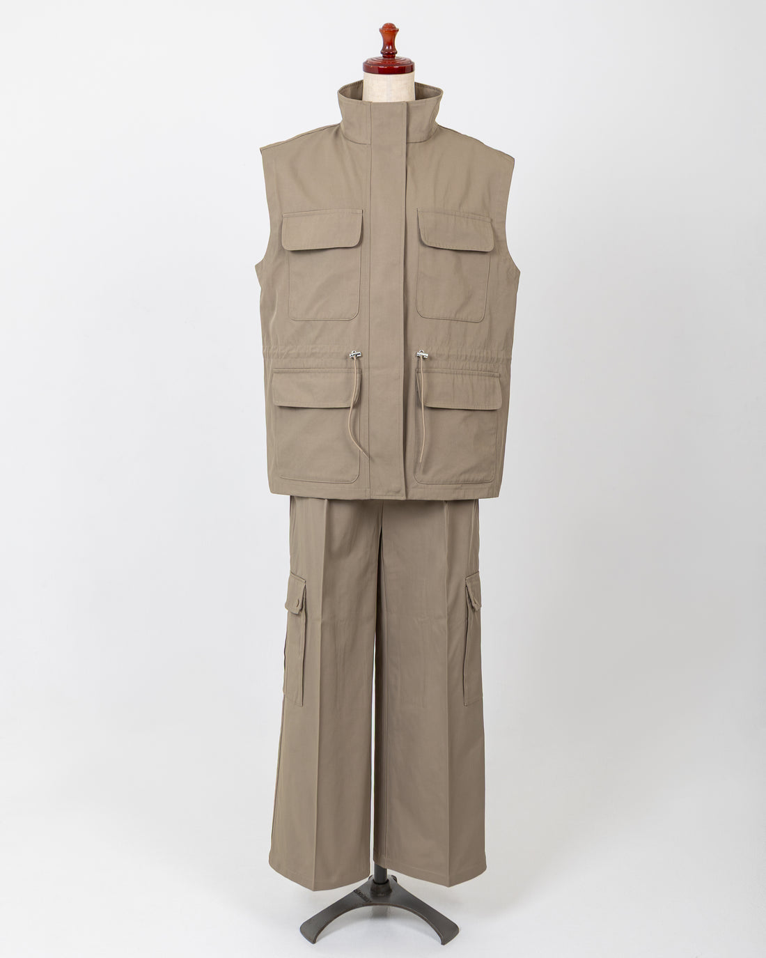 MILITARY VEST - BEIGE