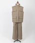 LAYAS - レイヤーズ OUTER MILITARY VEST - BEIGE