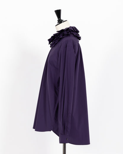 株式会社EUREKA SHIRT RUFFLED SHIRT - PURPLE