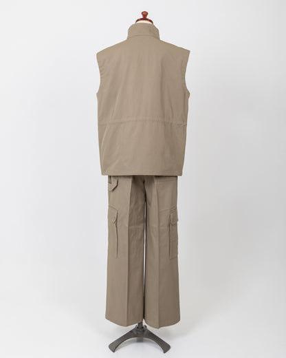LAYAS - レイヤーズ OUTER MILITARY VEST - BEIGE