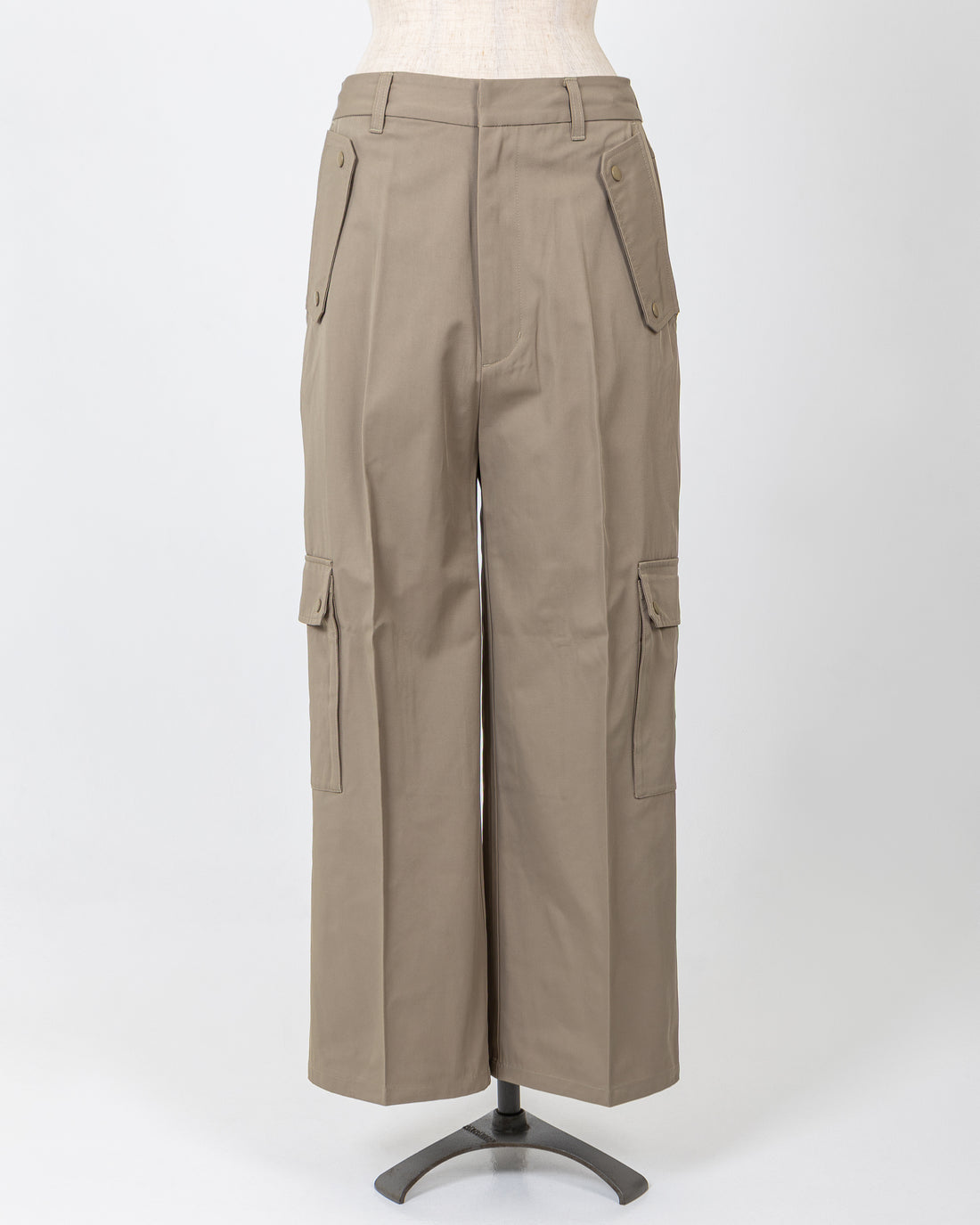 MILITARY CARGO PANTS - BEIGE