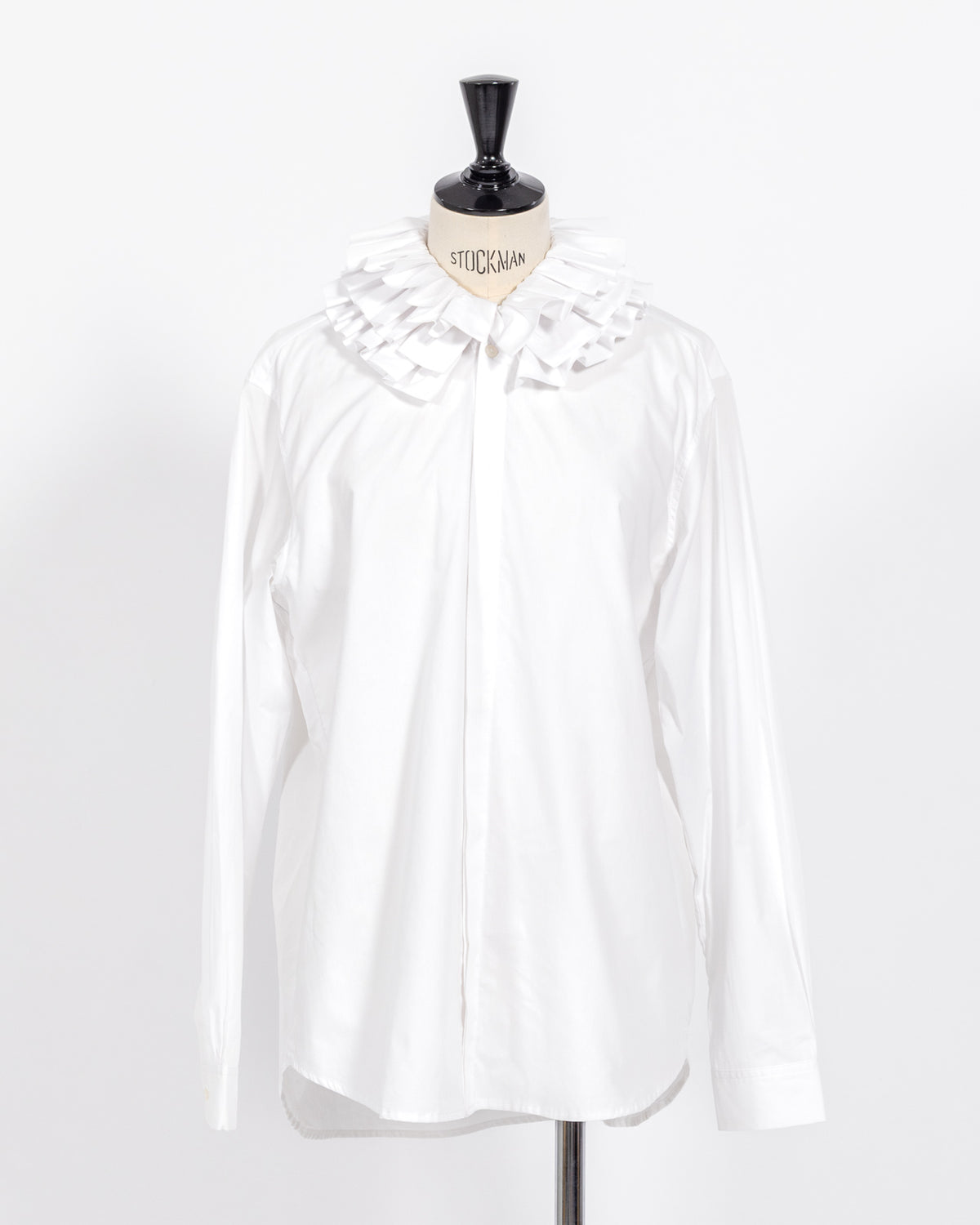株式会社EUREKA SHIRT RUFFLED SHIRT - WHITE