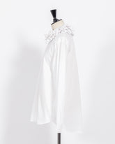 株式会社EUREKA SHIRT RUFFLED SHIRT - WHITE