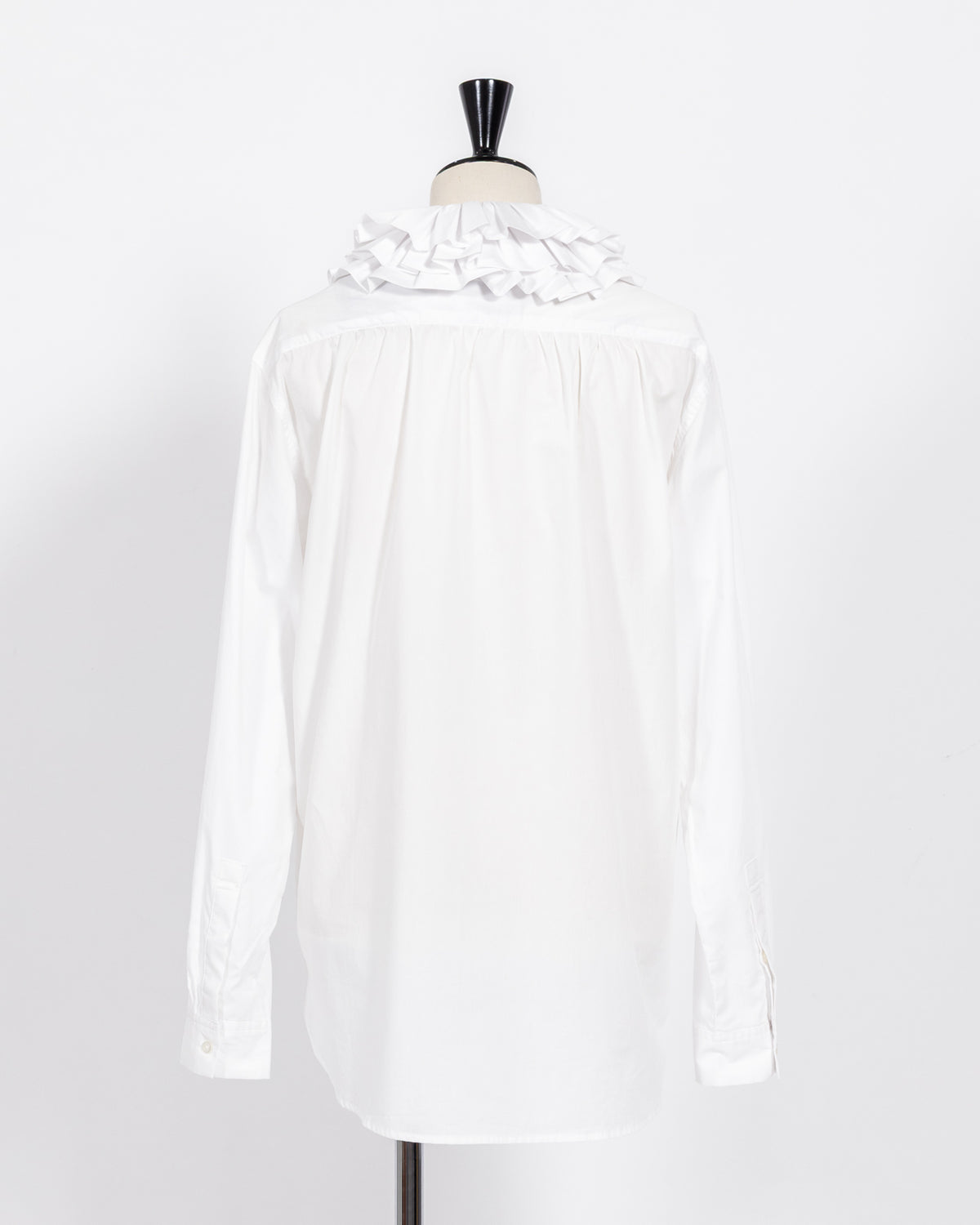 株式会社EUREKA SHIRT RUFFLED SHIRT - WHITE