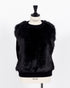 株式会社EUREKA KNIT FUR VEST - BLACK