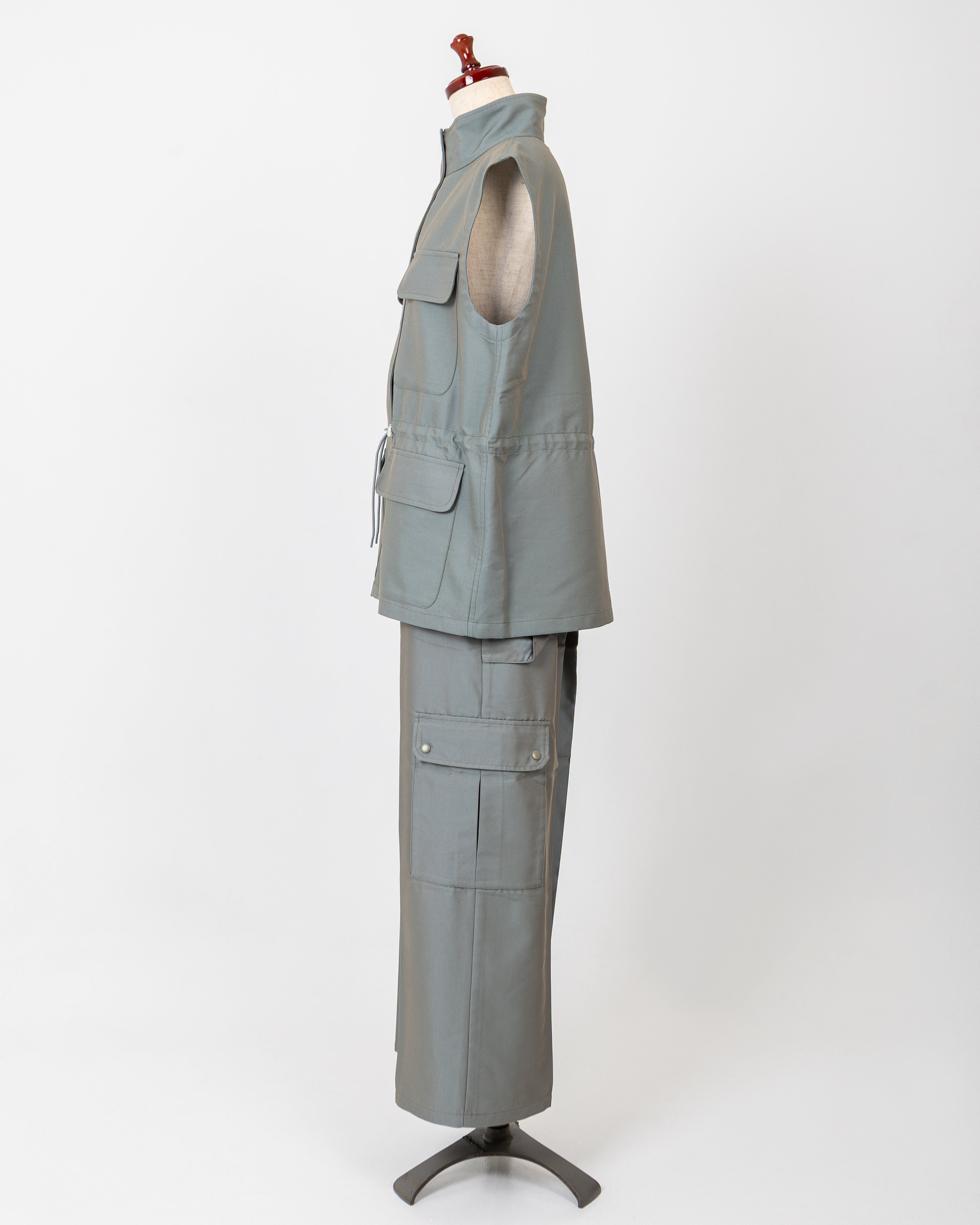 LAYAS - レイヤーズ OUTER MILITARY VEST - KHAKI