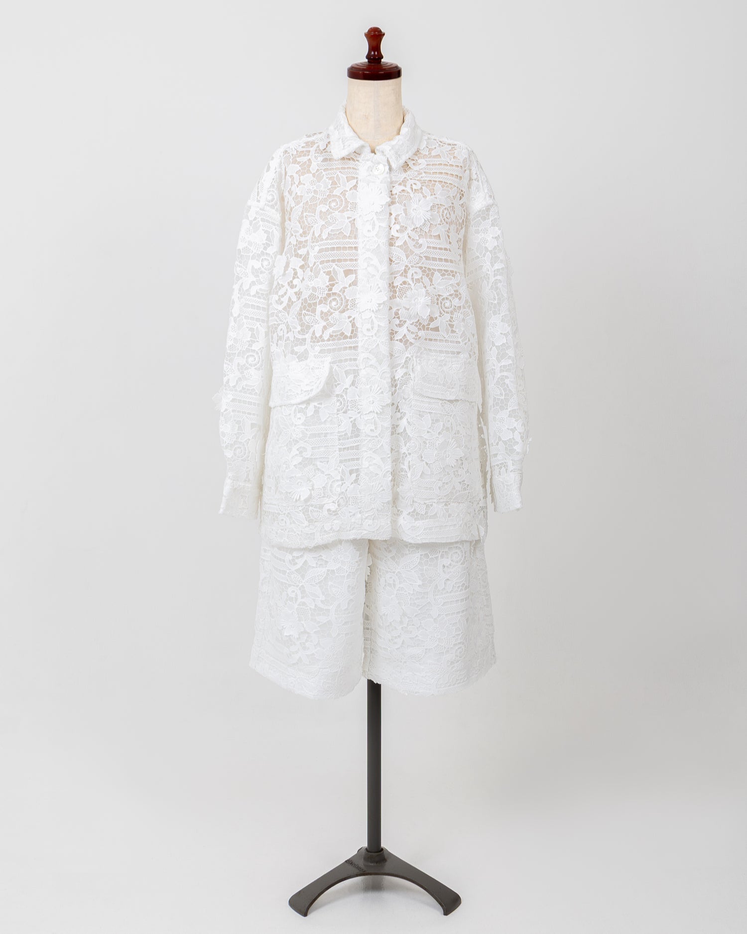 LAYAS - レイヤーズ OUTER LACE COVERALL - WHITE