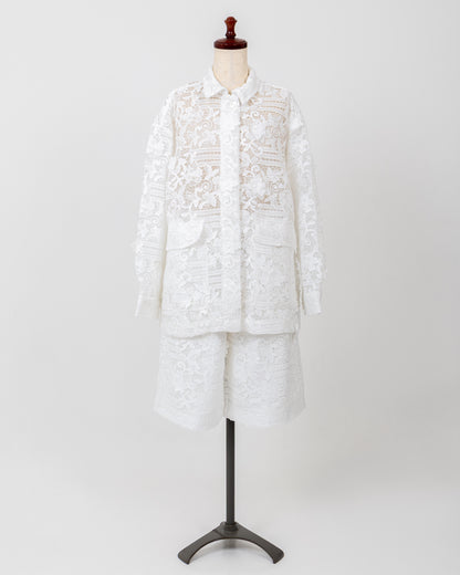 LAYAS - レイヤーズ OUTER LACE COVERALL - WHITE