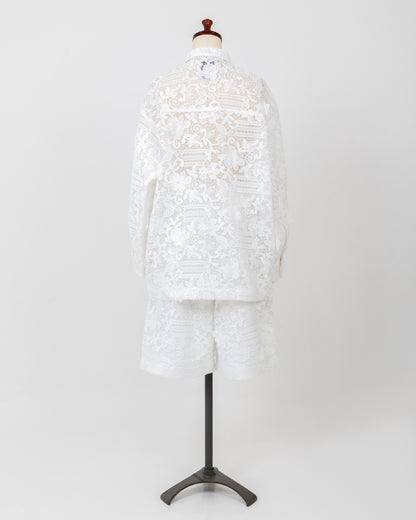 LAYAS - レイヤーズ OUTER LACE COVERALL - WHITE