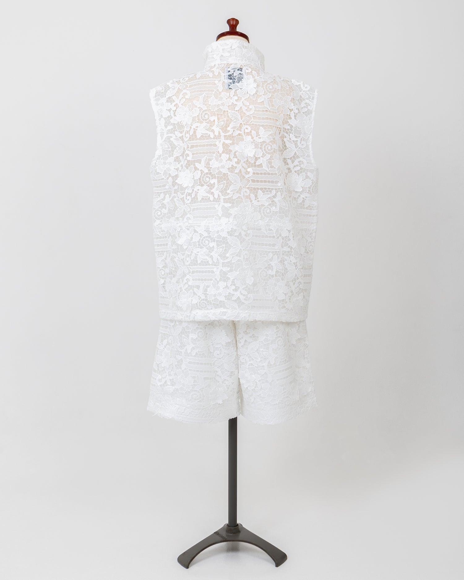 LAYAS - レイヤーズ OUTER LACE VEST - WHITE