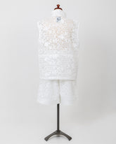 LAYAS - レイヤーズ OUTER LACE VEST - WHITE