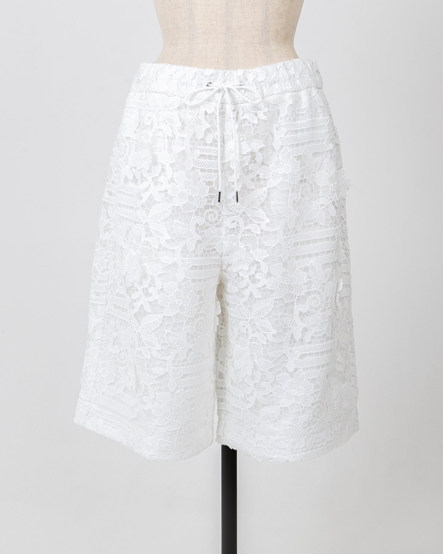 LAYAS - レイヤーズ BOTTOMS LACE SHORT PANT - WHITE