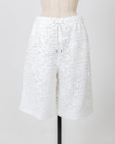 LAYAS - レイヤーズ BOTTOMS LACE SHORT PANT - WHITE
