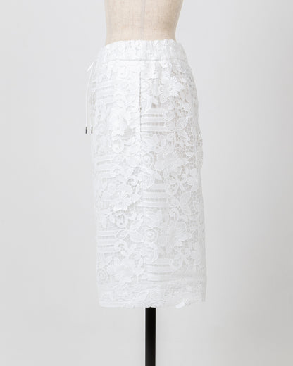 LAYAS - レイヤーズ BOTTOMS LACE SHORT PANT - WHITE