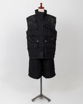 LAYAS - レイヤーズ OUTER LACE VEST - BLACK